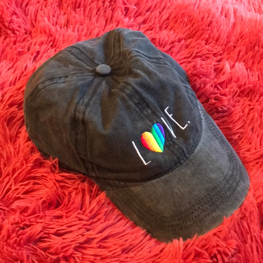Rainbow Love hat